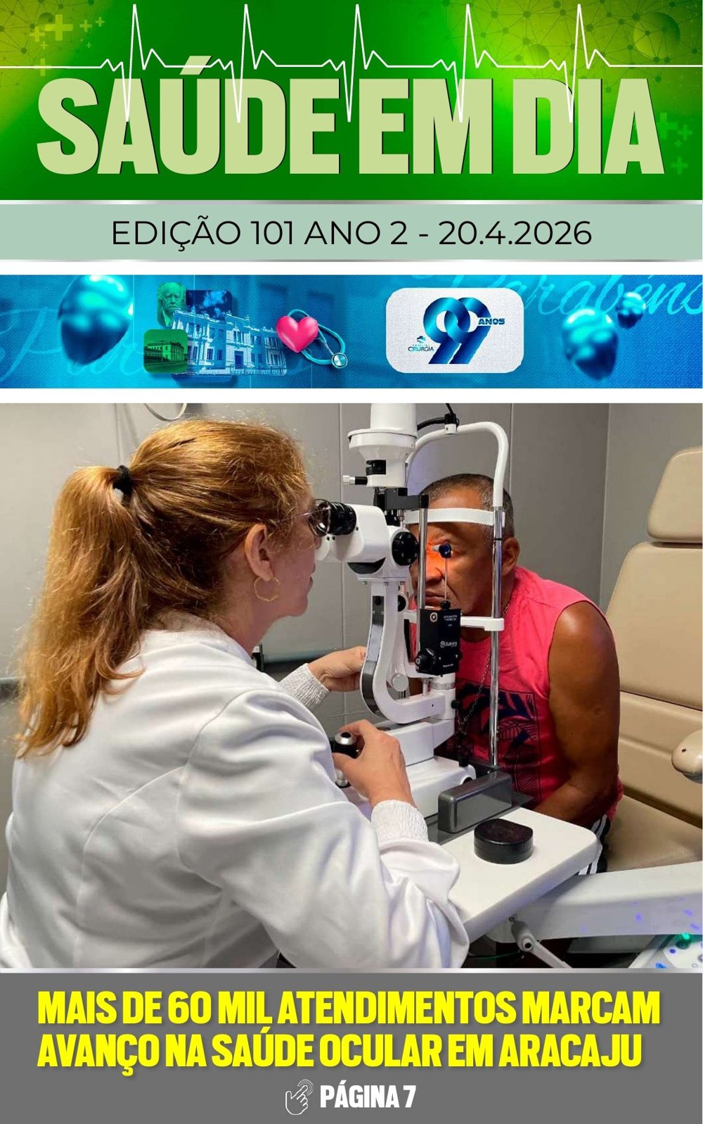 Capa da edição 101 da Revista Saúde em Dia