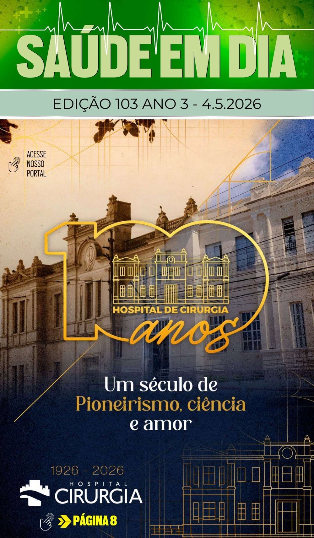 Capa da edição 103 da Revista Saúde em Dia