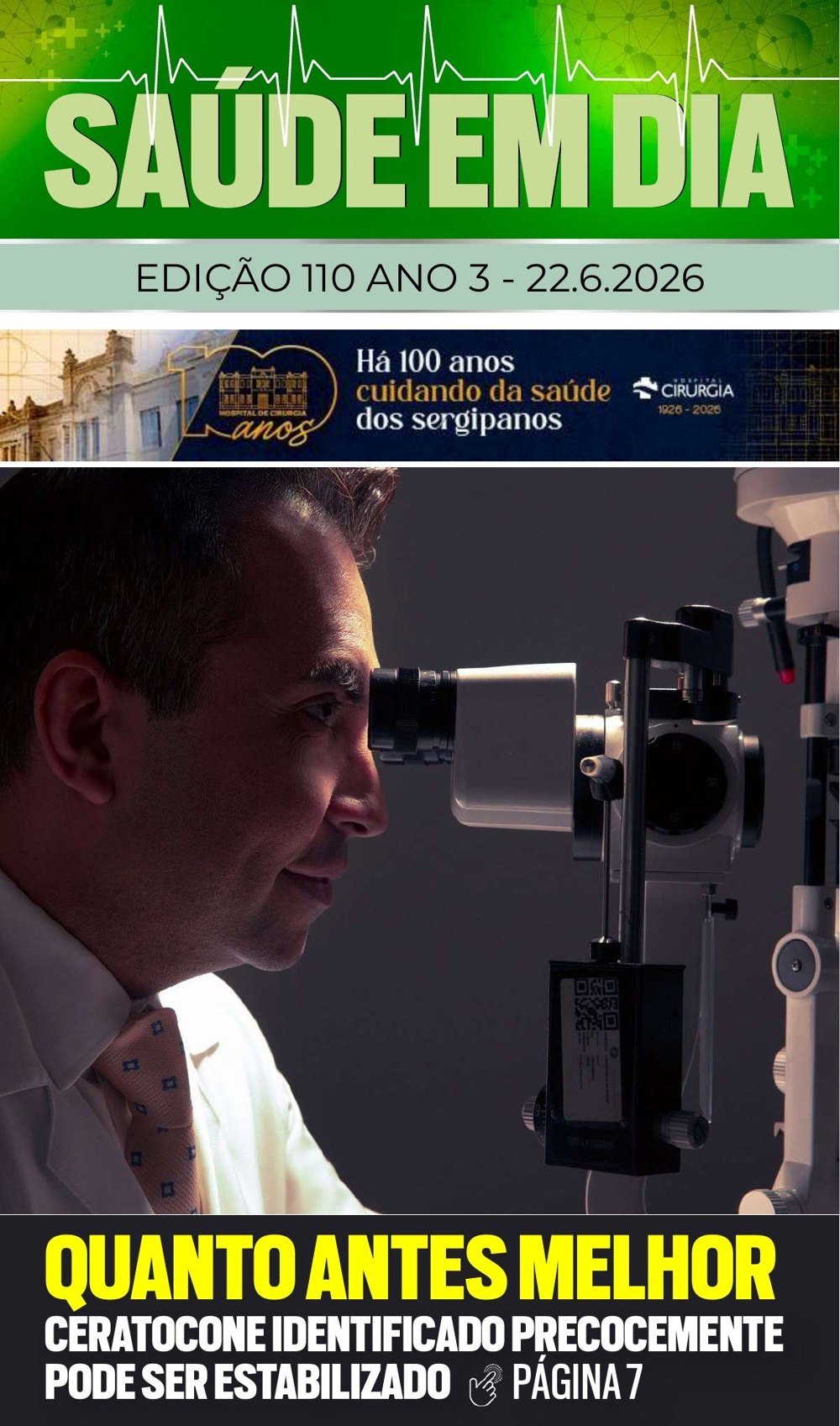 Capa da edição 110 da Revista Saúde em Dia