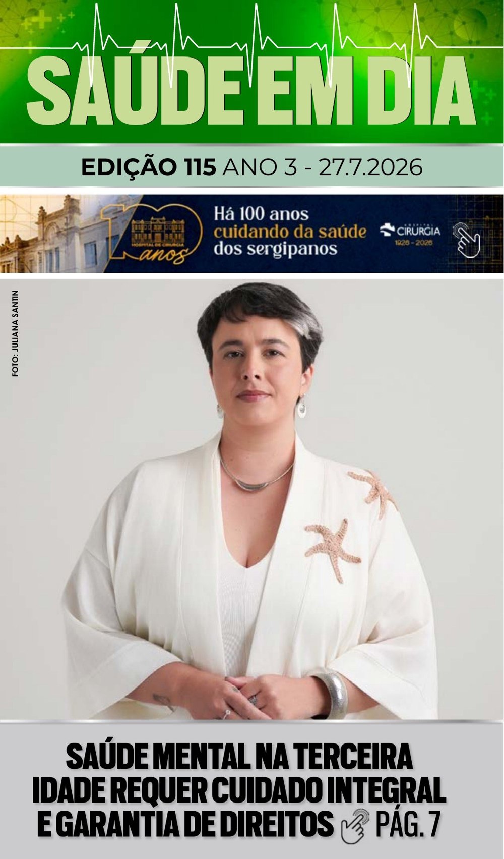 Capa da edição 115 da Revista Saúde em Dia
