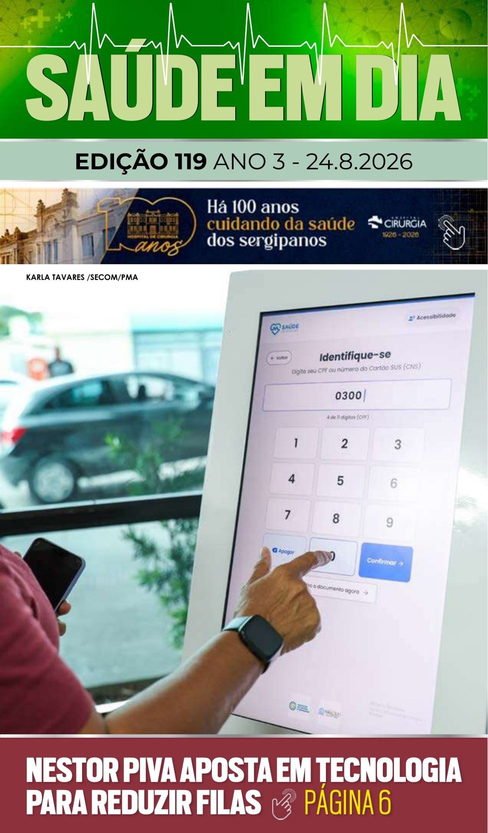 Capa da edição 119 da Revista Saúde em Dia