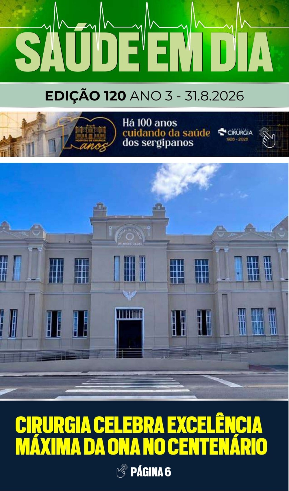 Capa da edição 120 da Revista Saúde em Dia