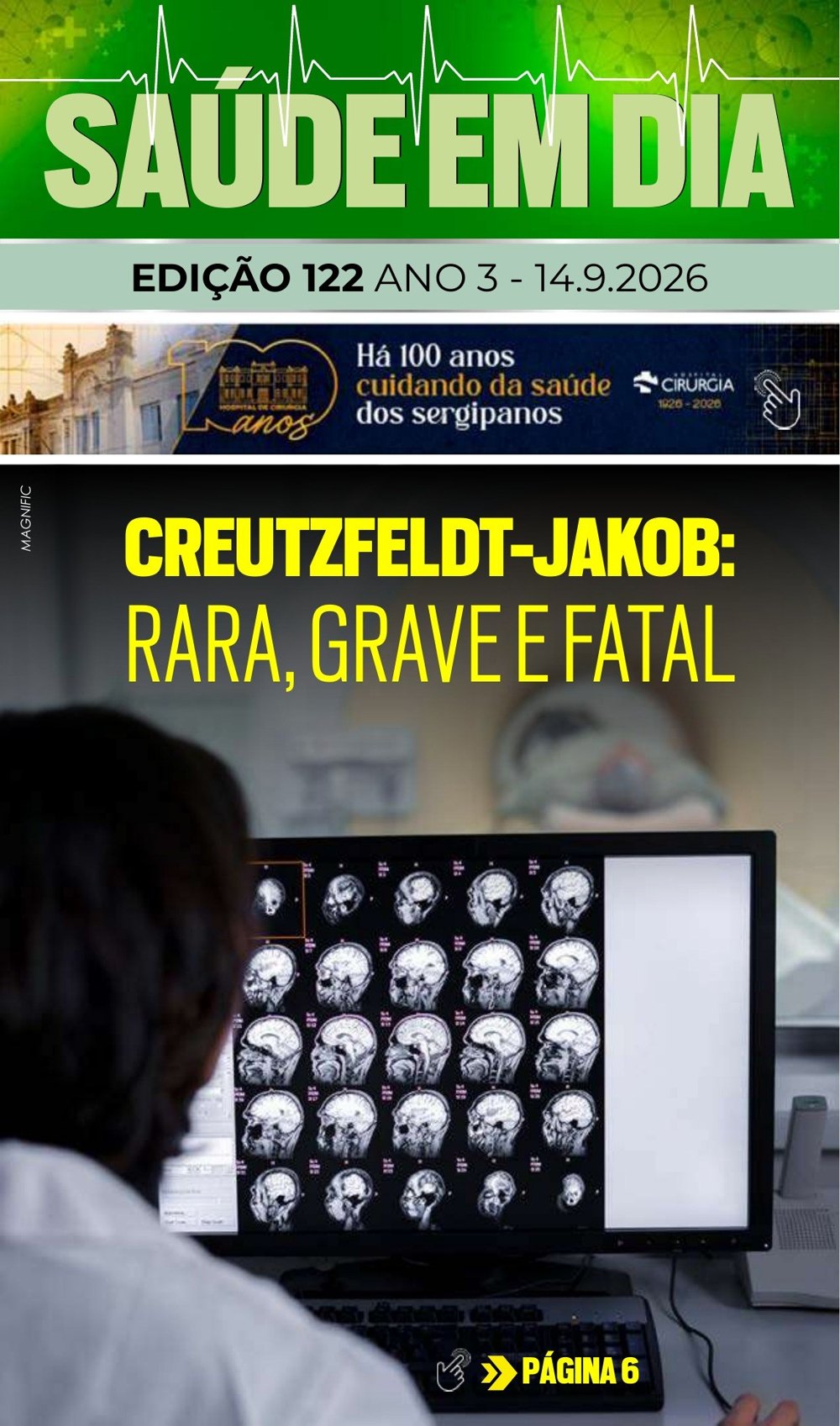Capa da edição 122 da Revista Saúde em Dia