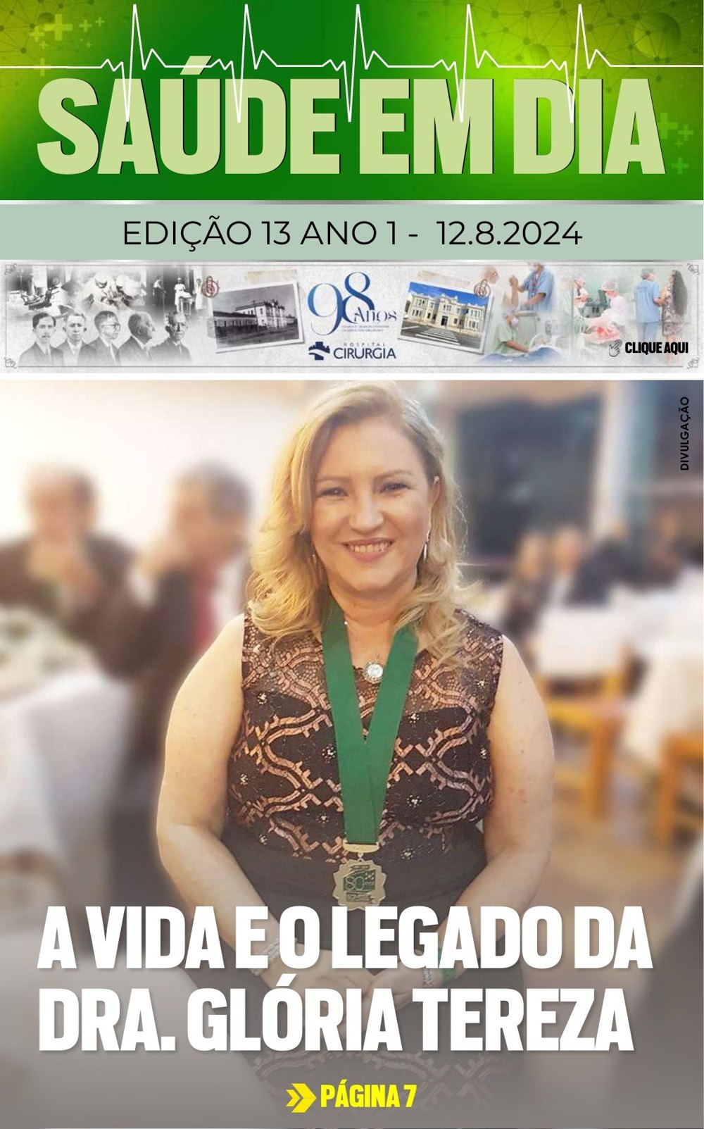 Capa da edição 13 da Revista Saúde em Dia