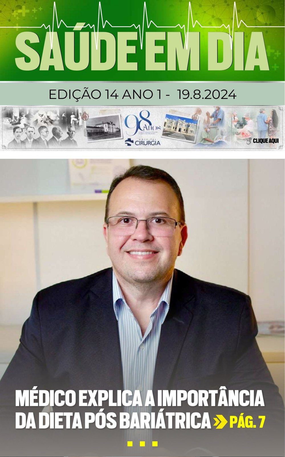 Capa da edição 14 da Revista Saúde em Dia