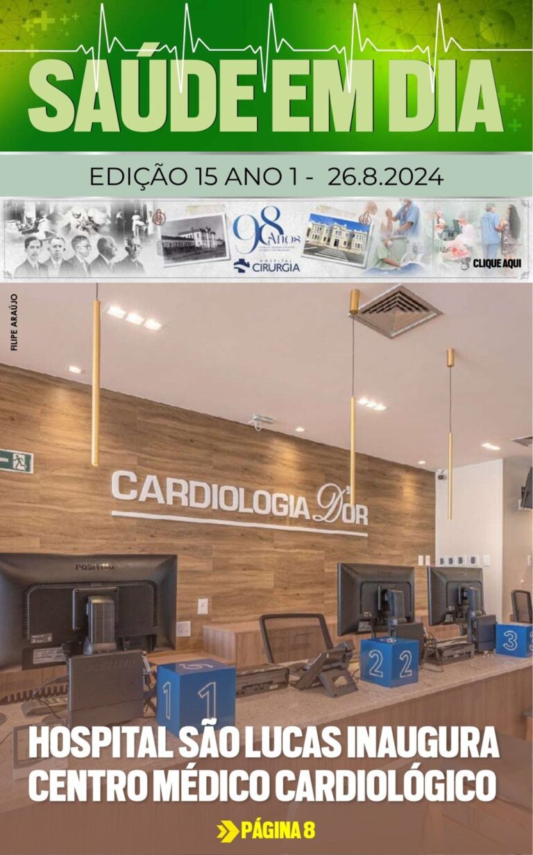 Capa da edição 15 da Revista Saúde em Dia