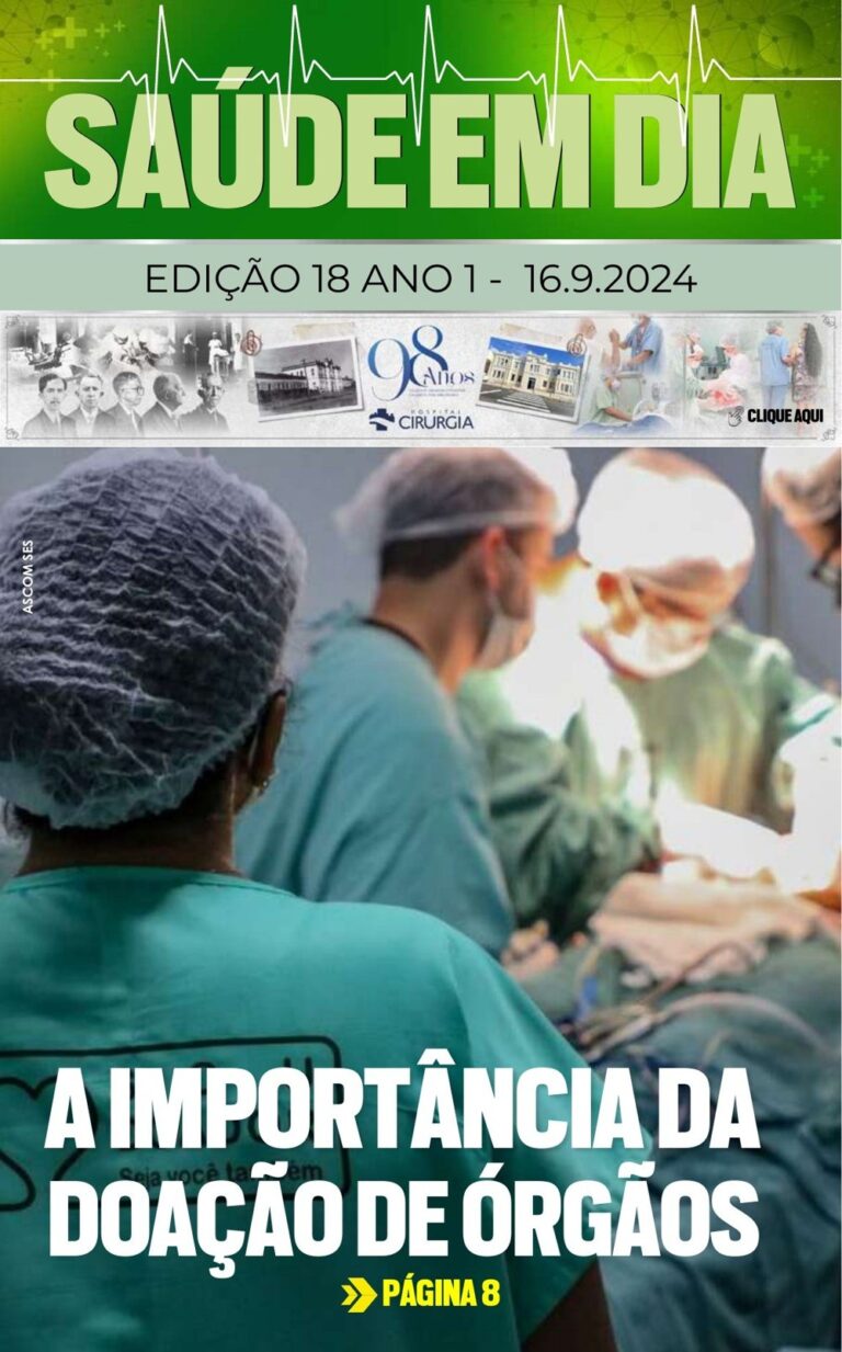 Capa da edição 18 da Revista Saúde em Dia