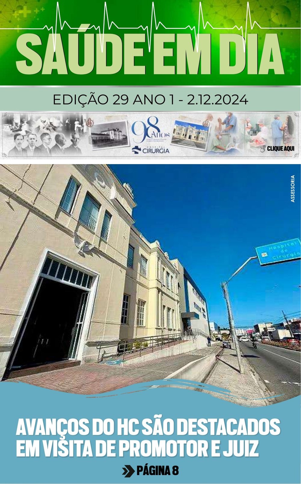 Capa da edição 29 da Revista Saúde em Dia