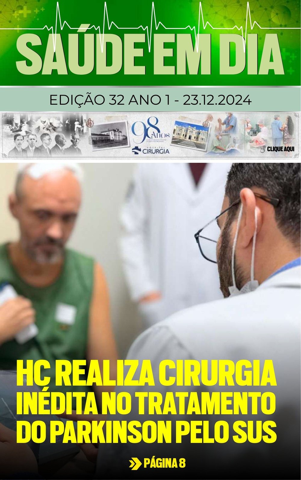 Capa da edição 32 da Revista Saúde em Dia