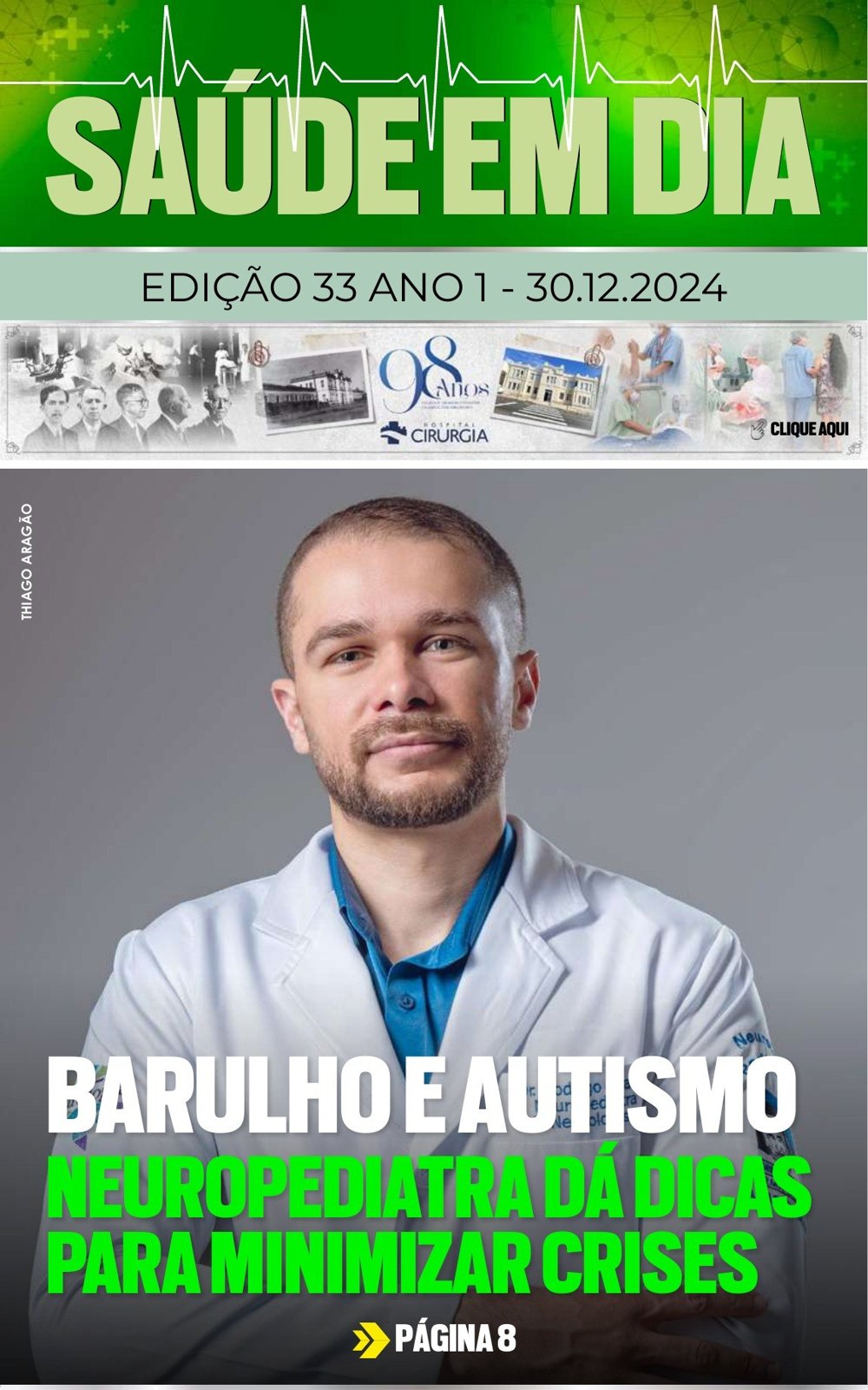 Capa da edição 33 da Revista Saúde em Dia