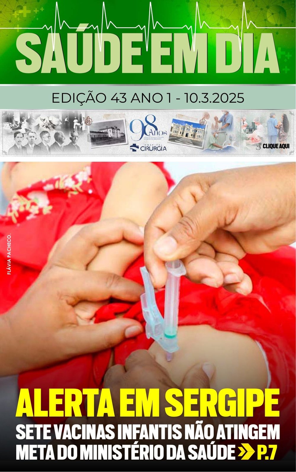 Capa da edição 43 da Revista Saúde em Dia