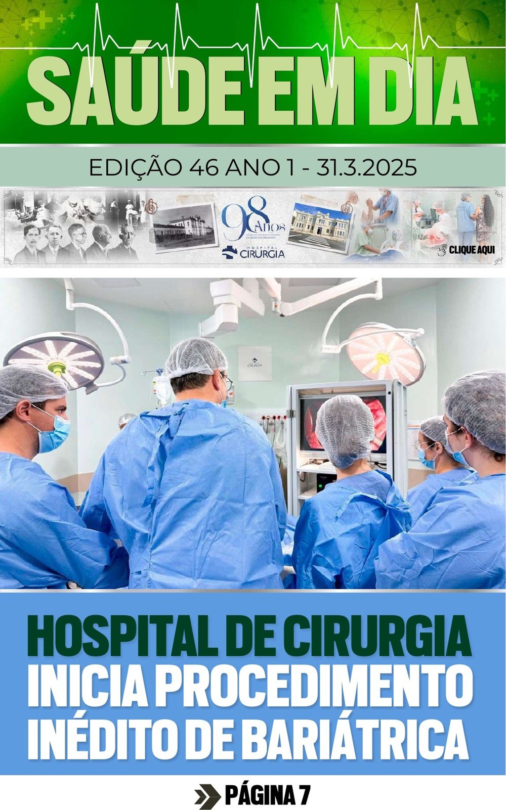 Capa da edição 46 da Revista Saúde em Dia