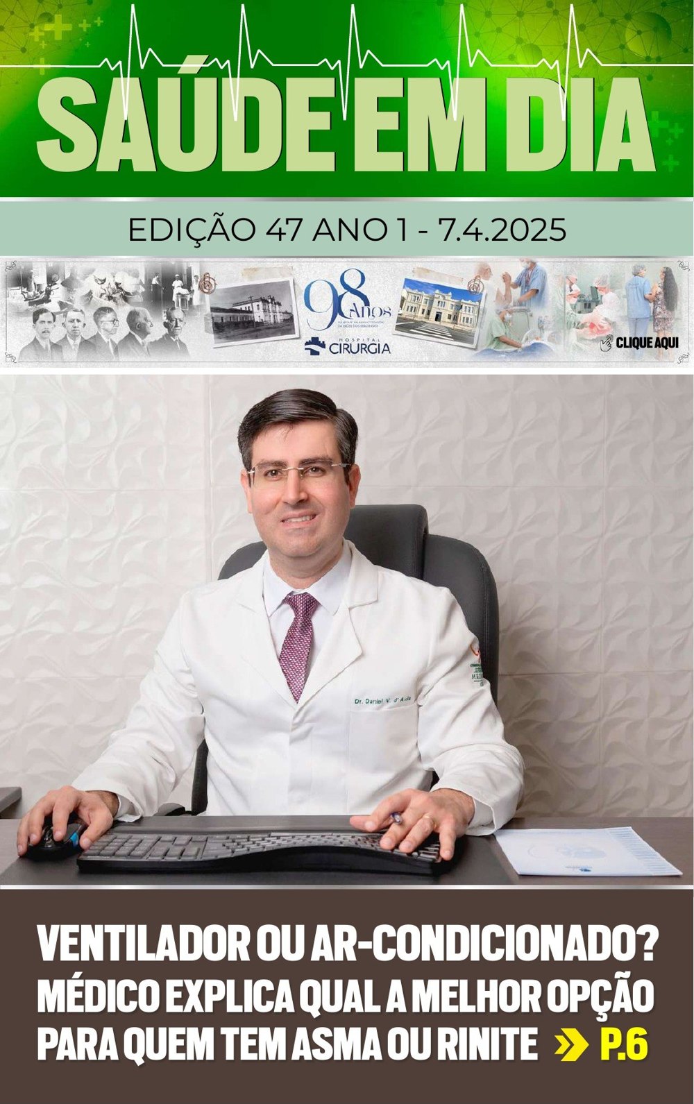 Capa da edição 47 da Revista Saúde em Dia
