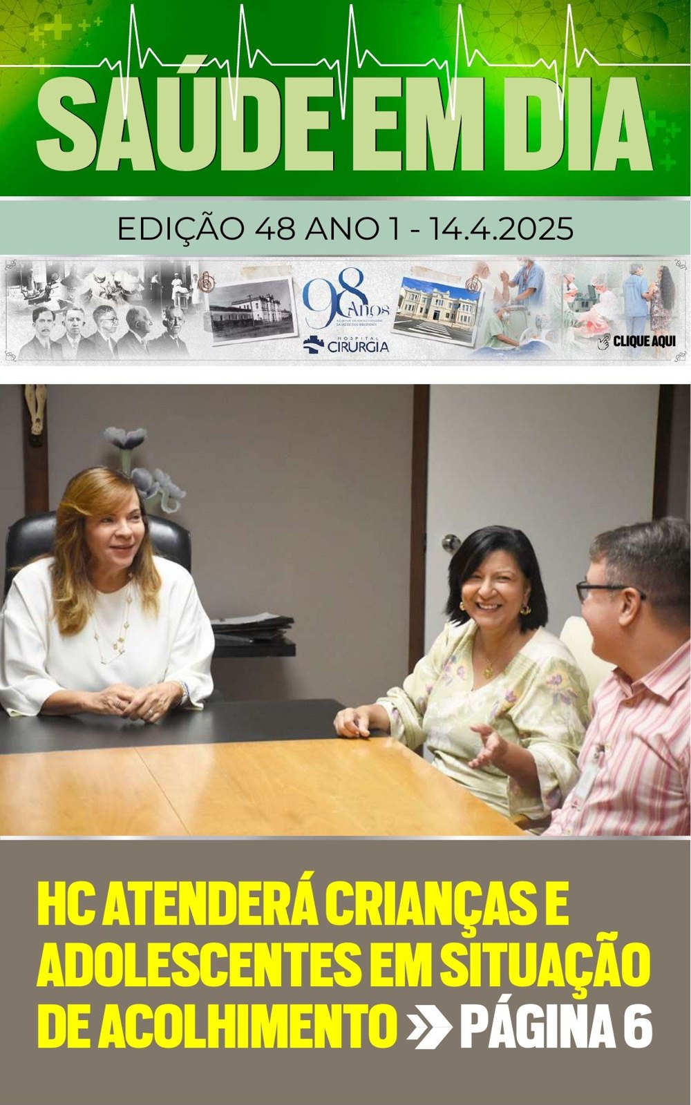Capa da edição 48 da Revista Saúde em Dia