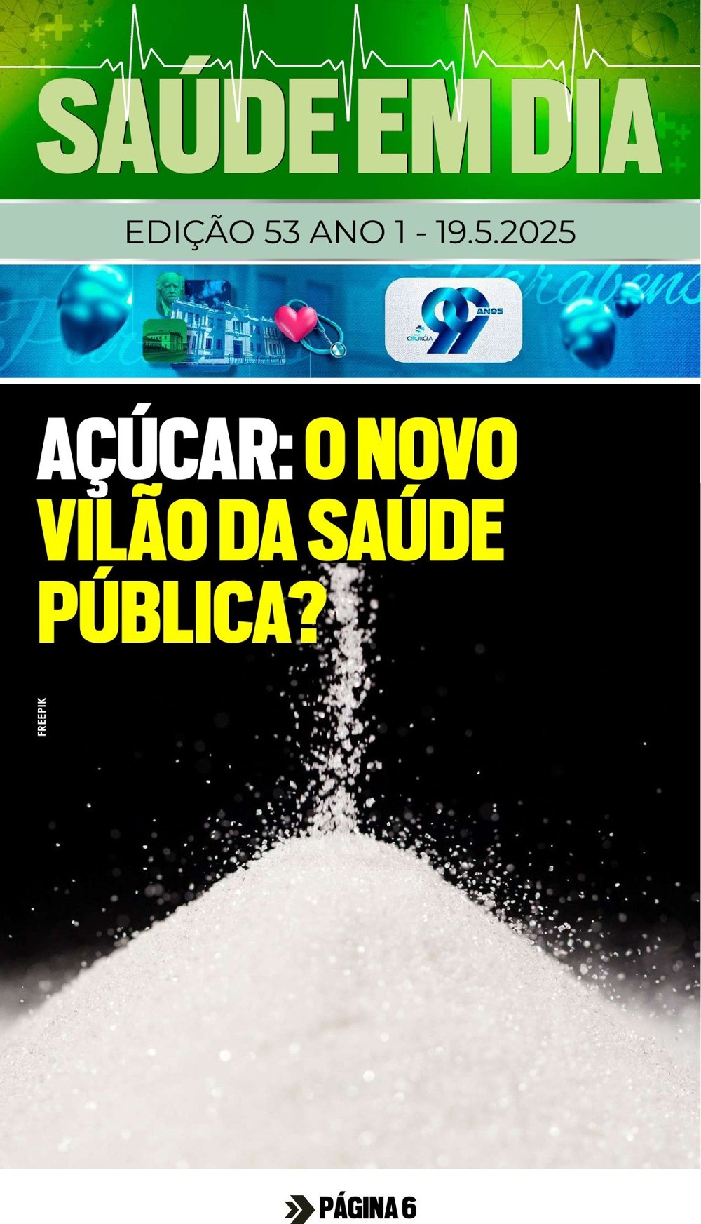Capa da edição 53 da Revista Saúde em Dia