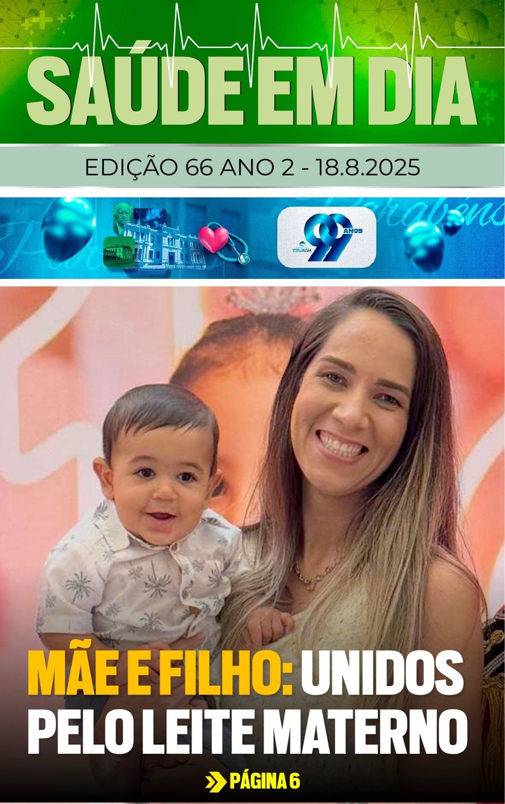 Capa da edição 66 da Revista Saúde em Dia