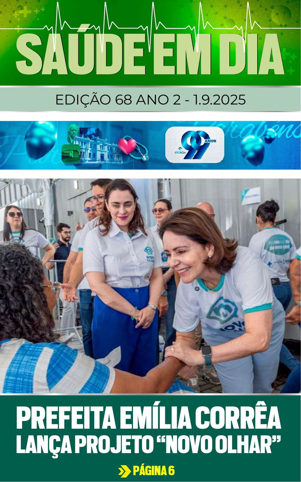 Capa da edição 68 da Revista Saúde em Dia