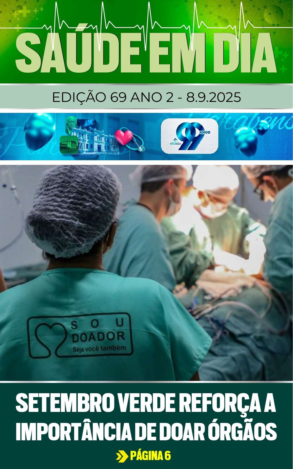 Capa da edição 69 da Revista Saúde em Dia