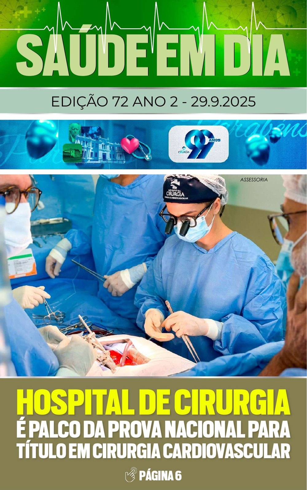 Capa da edição 72 da Revista Saúde em Dia