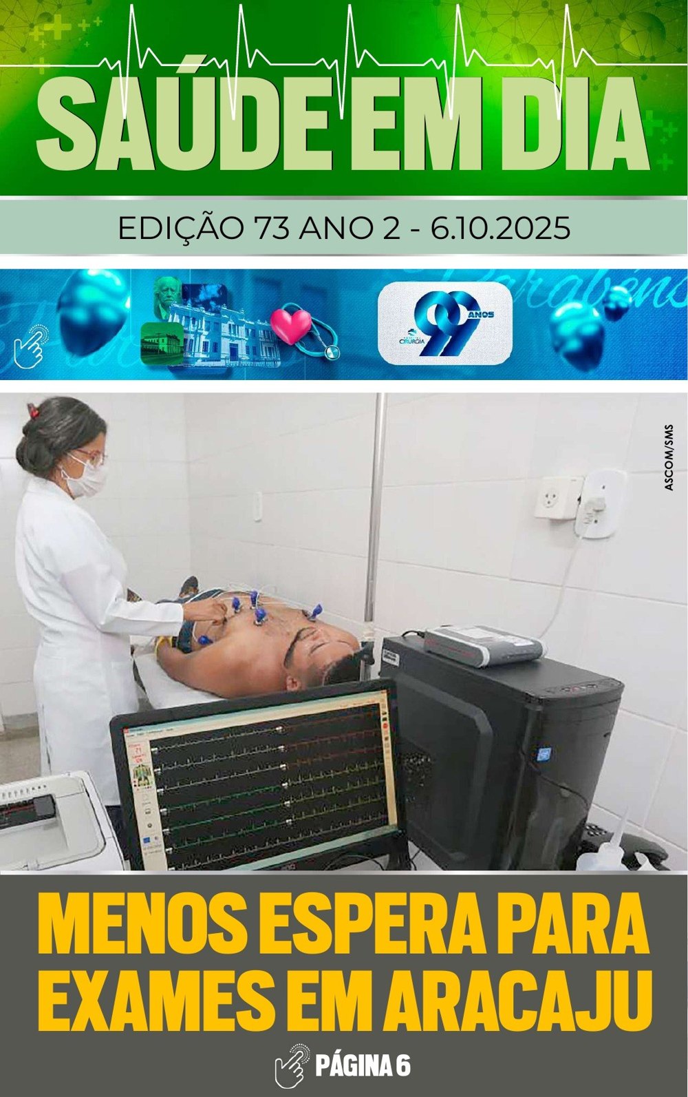 Capa da edição 73 da Revista Saúde em Dia