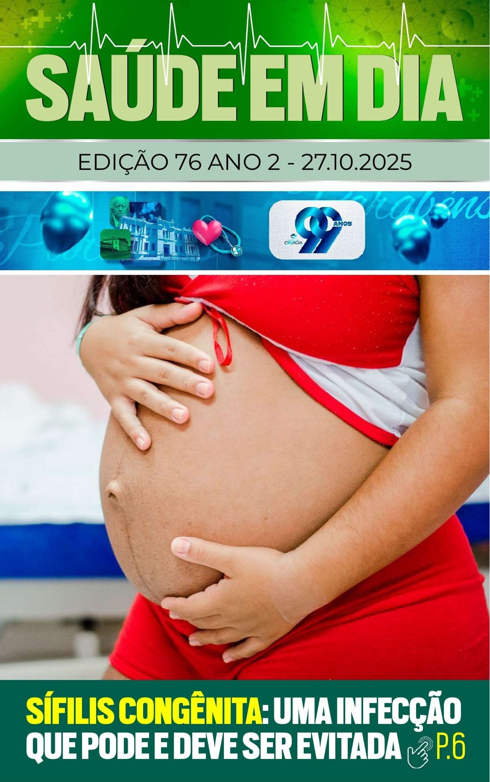 Capa da edição 76 da Revista Saúde em Dia