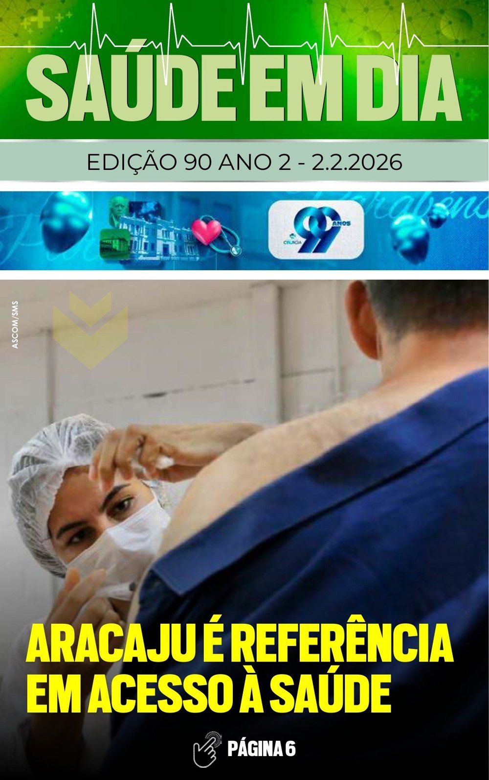 Capa da edição 90 da Revista Saúde em Dia