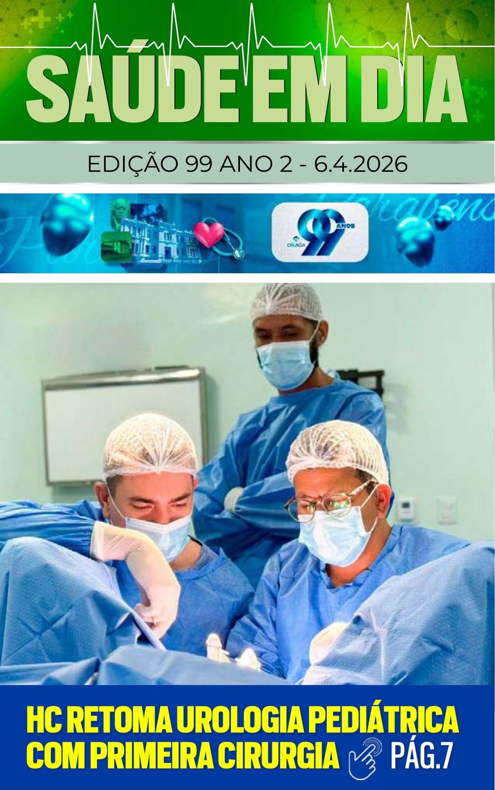 Capa da edição 99 da Revista Saúde em Dia