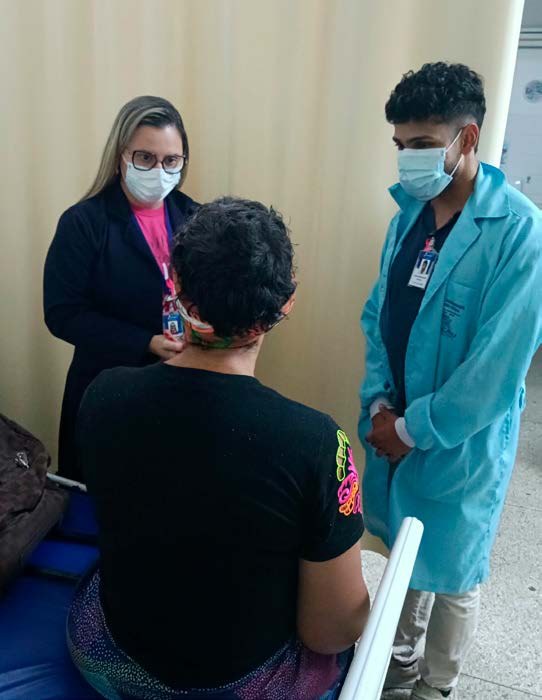 Paciente foi acompanhada pela equipe do Hospital Municipal Desembargador Fernando Franco