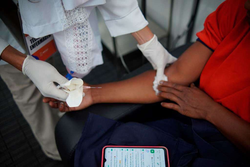 Atendimento no posto médico do Forró Caju