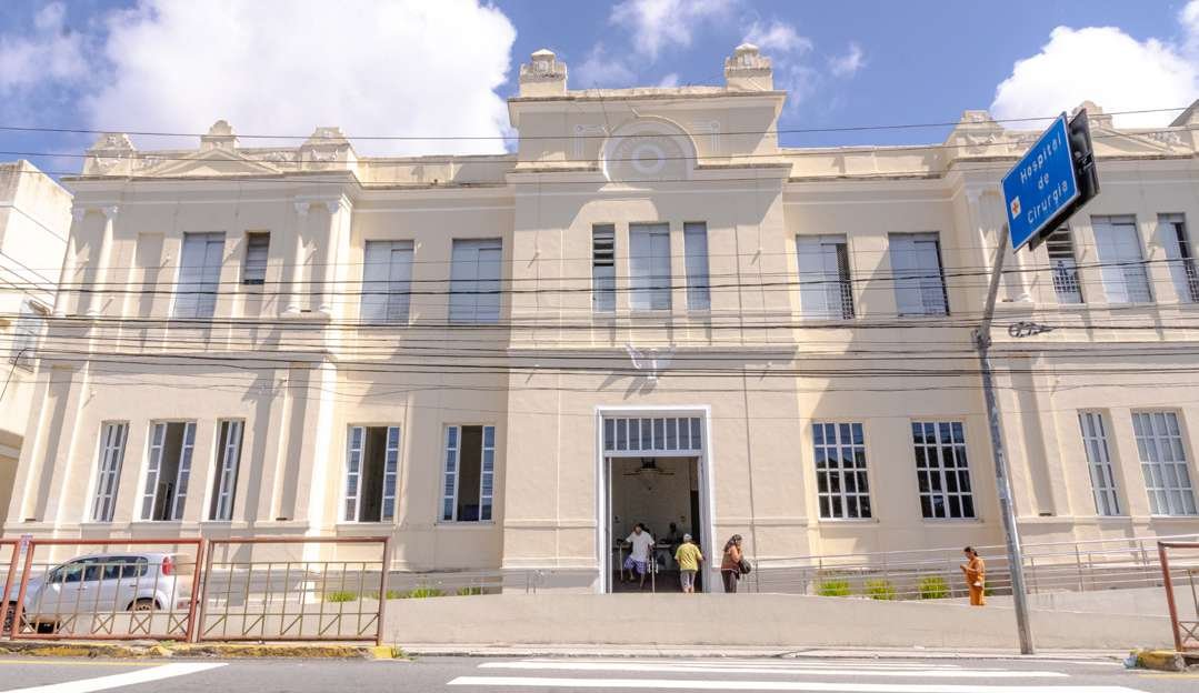 Fachada do Hospital de Cirurgia, em Aracaju