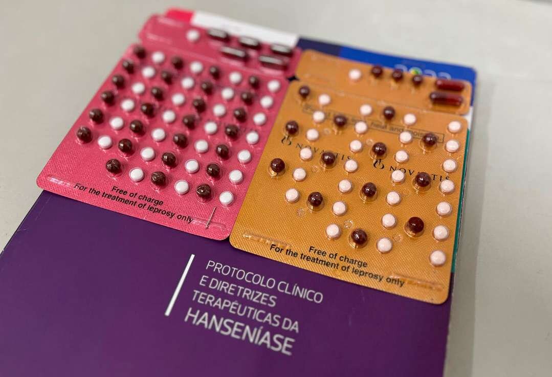 Cartelas de medicamentos para o tratamento da hanseníase