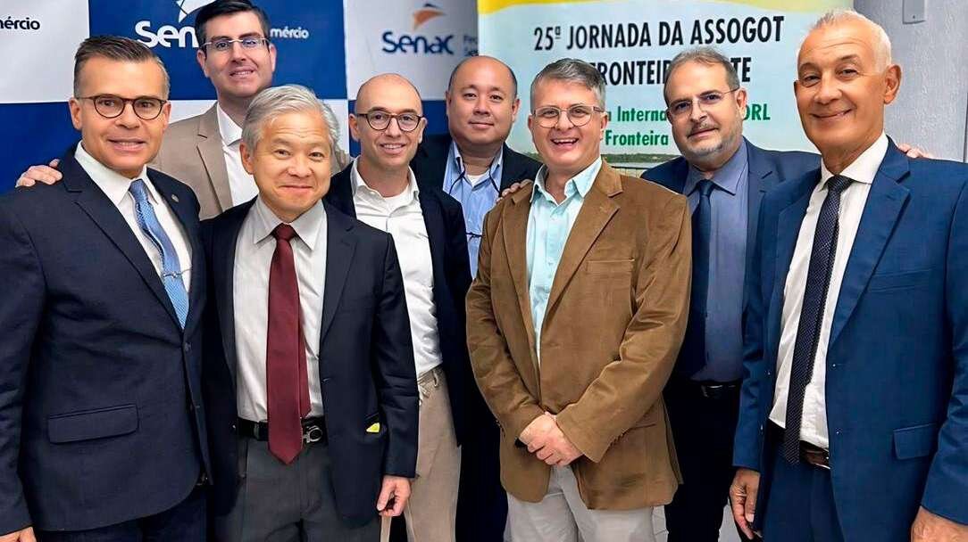 Jeferson d’Avila e Daniel d’Avila com outros palestrantes da Jornada da ASSOGOT