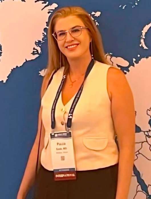 Dra. Paula Saab, mastologista, no congresso da American Society of Breast Surgeons