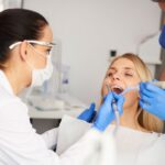 Paciente em atendimento odontológico
